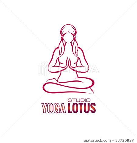 Yoga lotus position namaste mudra asana meditation Yoga lotus position namaste mudra asana meditation 33720957