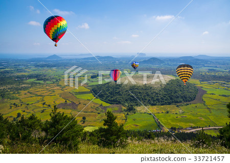 Hot Air Balloon, Seongsan Ilchulbong, Ajanta Rangshi Oum, Gucheong-eup, Jeju-si, Jeju-do Hot Air Balloon, Seongsan Ilchulbong, Ajanta Rangshi Oum, Gucheong-eup, Jeju-si, Jeju-do 33721457