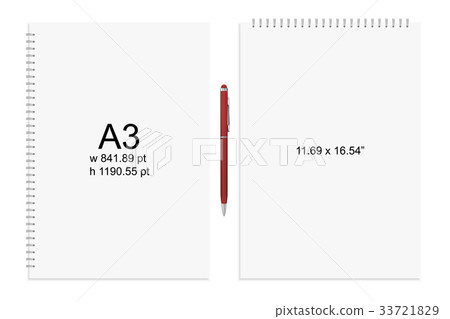 Notepad and pen Notepad and pen 33721829