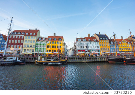 The old house of Nyhavn in Copenhagen, Denmark 33723250