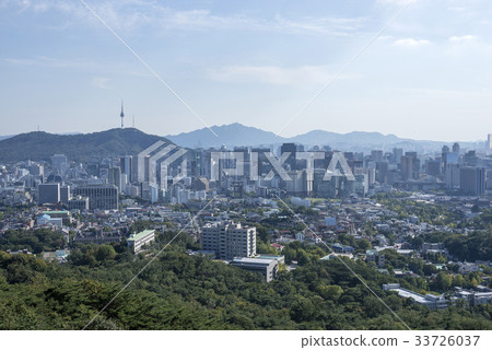 N首爾塔，鐘路塔，雙樹塔，光化門，景福宮（歷史遺址117號），Namsan，Jongno-gu，首爾 33726037