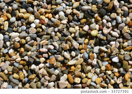 Colorful beach pebbles 33727391