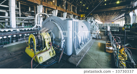 steam turbine at power plant steam turbine at power plant 33730337