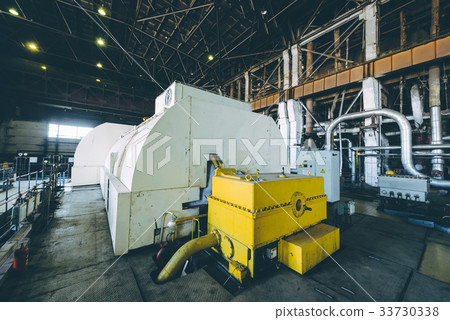 steam turbine at power plant steam turbine at power plant 33730338