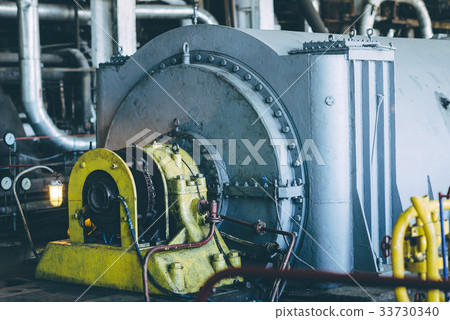 steam turbine at power plant steam turbine at power plant 33730340