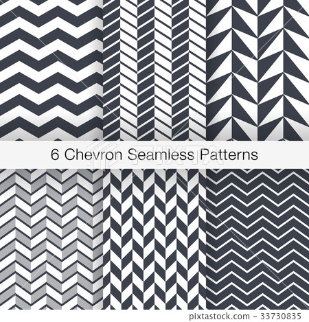Set of 6 Chevron Seamless Patterns 33730835