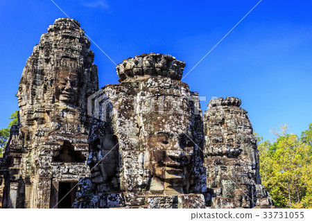 Ancient Bayon temple in Angkor Thom, Siem Reap 33731055