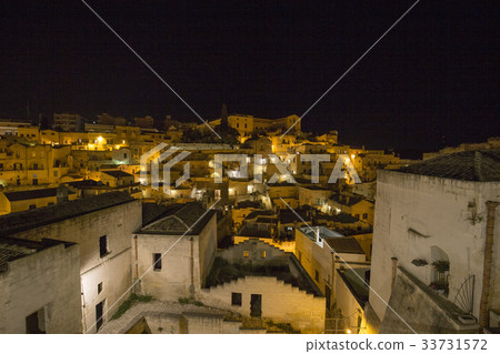 Matera Night view Italy Matera Night view Italy 33731572