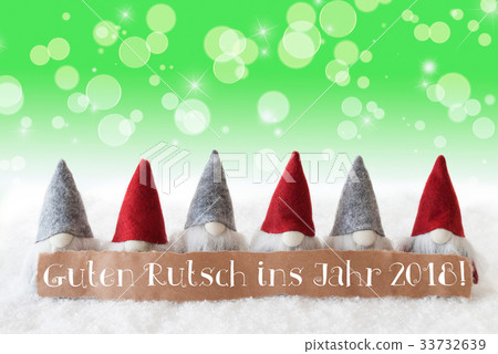 Gnomes, Guten Rutsch 2018 Means New Year 33732639