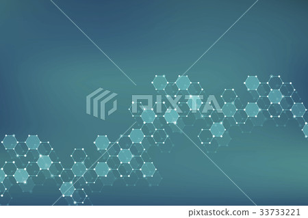 Molecule dna, genetic and chemical compounds 33733221