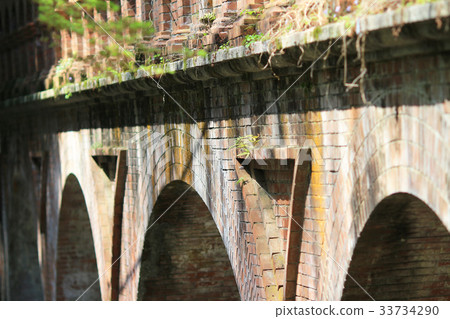 Ancient Aqueduct at Nanzen-ji Temple in Kyoto,  33734290