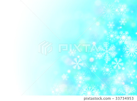 藍色圖像和雪 33734953