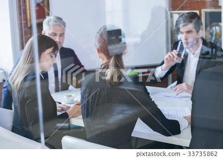 Meeting in conference room Meeting in conference room 33735862