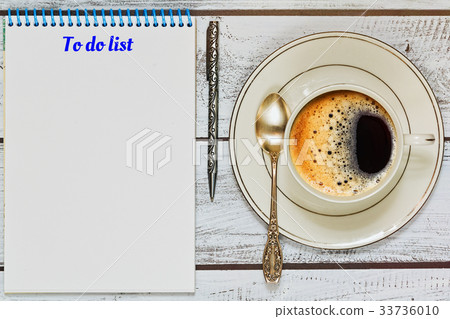 Planning the day while having coffee break 33736010
