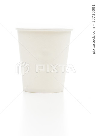paper cup on the white background 33736091