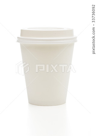 paper cup on the white background 33736092