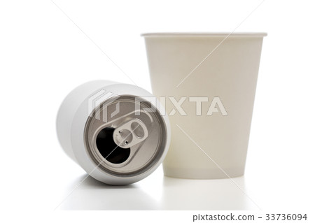 paper cup on the white background 33736094