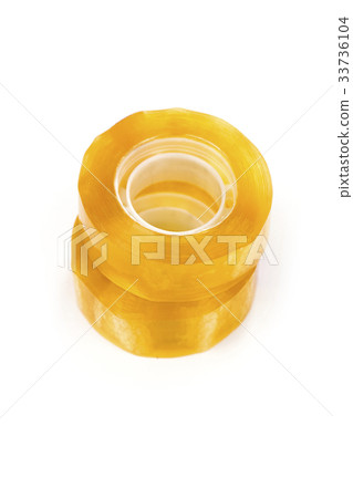 adhesive tape on the white background adhesive tape on the white background 33736104