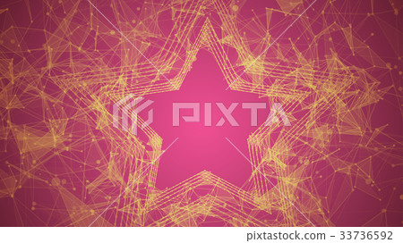abstract triangle star 33736592