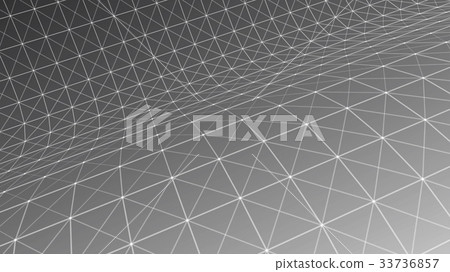 Wireframe polygonal landscape Wireframe polygonal landscape 33736857