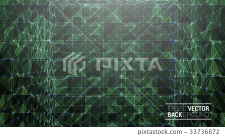 triangle mosaic vector background design 33736872