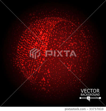 Colorful Sphere Composition Vector. Glowing Colorful Sphere Composition Vector. Glowing 33737810
