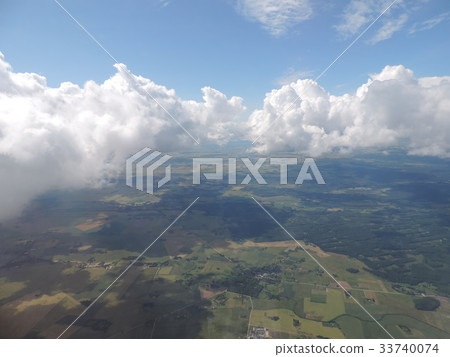 Latvia from the clouds 33740074