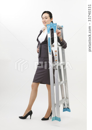 Female business person with white background 33740331