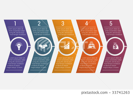 Timeline arrows five positions Timeline arrows five positions 33741263