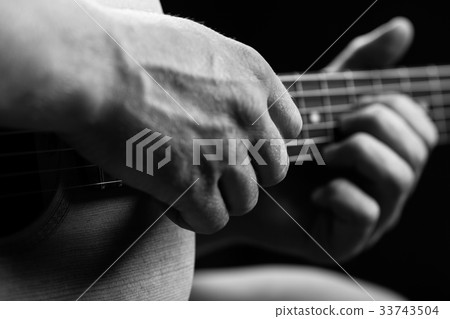 Acoustic guitar player Acoustic guitar player 33743504