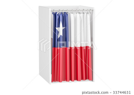 voting booth with Chilean flag 33744631
