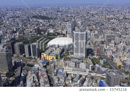 Above Tokyo Dome / Aerial Above Tokyo Dome / Aerial 33745216
