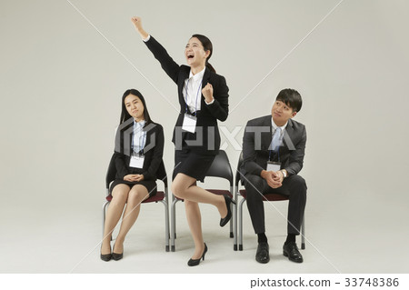 面試，商人，女商人，新員工，工作 33748386