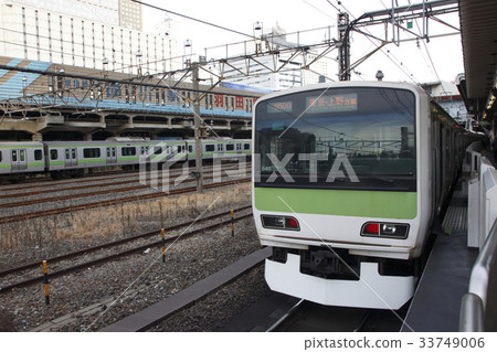 Yamanote Line E 231 Series 500 Stopped at Shinagawa Station Yamanote Line E 231 Series 500 Stopped at Shinagawa Station 33749006