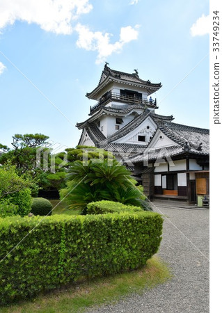 Kochi Castle Otemon Tsumumon Tenmon Honmaru Palace Black Iron Gate in Summer 33749234
