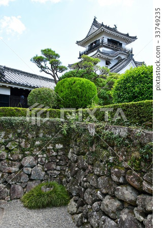 Kochi Castle Otemon Tsumumon Tenmon Honmaru Palace Black Iron Gate in Summer 33749235