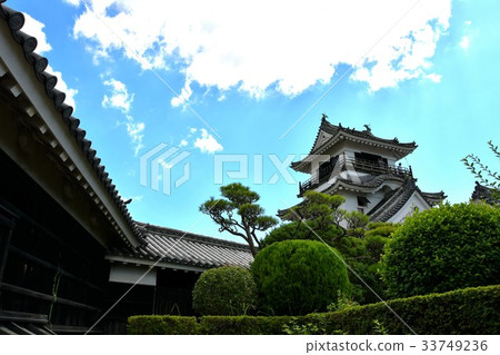 Kochi Castle Otemon Tsumumon Tenmon Honmaru Palace Black Iron Gate in Summer Kochi Castle Otemon Tsumumon Tenmon Honmaru Palace Black Iron Gate in Summer 33749236