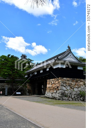 Kochi Castle Otemon Tsumumon Tenmon Honmaru Palace Black Iron Gate in Summer Kochi Castle Otemon Tsumumon Tenmon Honmaru Palace Black Iron Gate in Summer 33749272