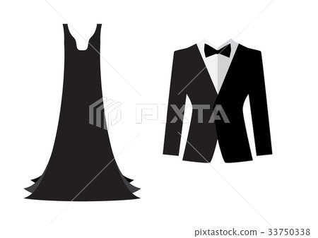 Dress and suit icon isolated Dress and suit icon isolated 33750338