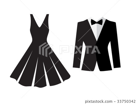Dress and suit icon isolated Dress and suit icon isolated 33750342