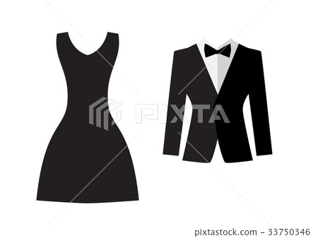 Dress and suit icon isolated Dress and suit icon isolated 33750346