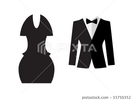 Dress and suit icon isolated Dress and suit icon isolated 33750352
