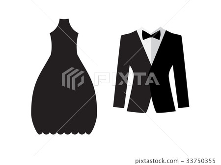 Dress and suit icon isolated Dress and suit icon isolated 33750355