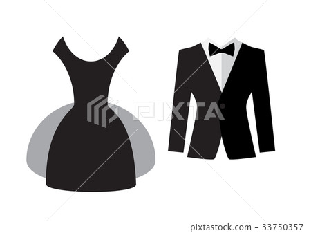 Dress and suit icon isolated 33750357
