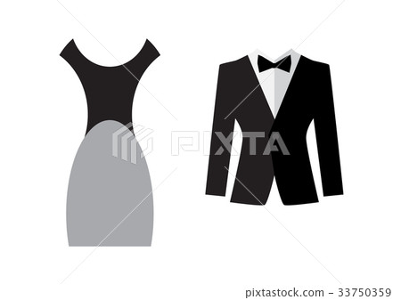 Dress and suit icon isolated Dress and suit icon isolated 33750359
