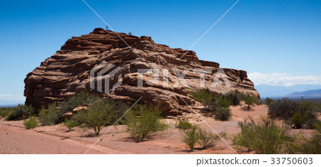 Desert landscape of province of La Rioja 33750603