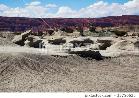 Formations of stones in Ischigualasto Park 33750623
