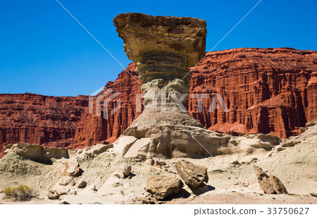 Geological formations in Ischigualasto 33750627