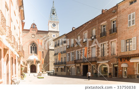 Old cathedral of the city Perpignan 33750838