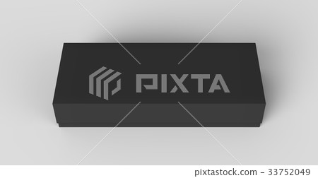 Flat black box mockup 33752049